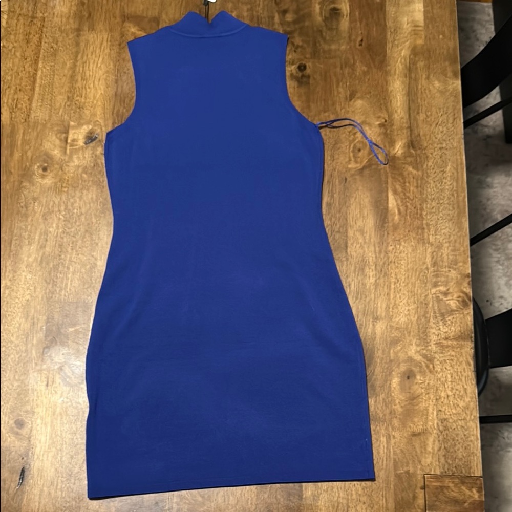 Express Royal Blue Mini Dress - Picture 3 of 3